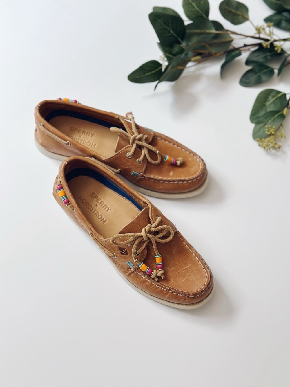 Sperry Brown Leather Boat Shoes Nordstrom Exclusive - Picture 4 of 11